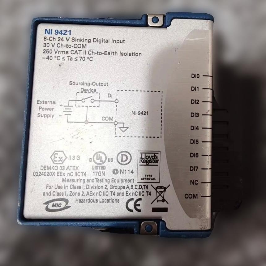 议价NI 9421数字输入模块 8通道24V沉入式工业工控模块维修