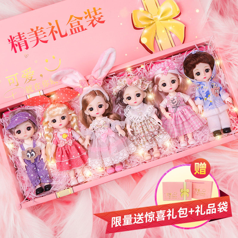 小彤乐芭比洋娃娃套装女孩玩具仿真精致迷你公主组合儿童2021新款