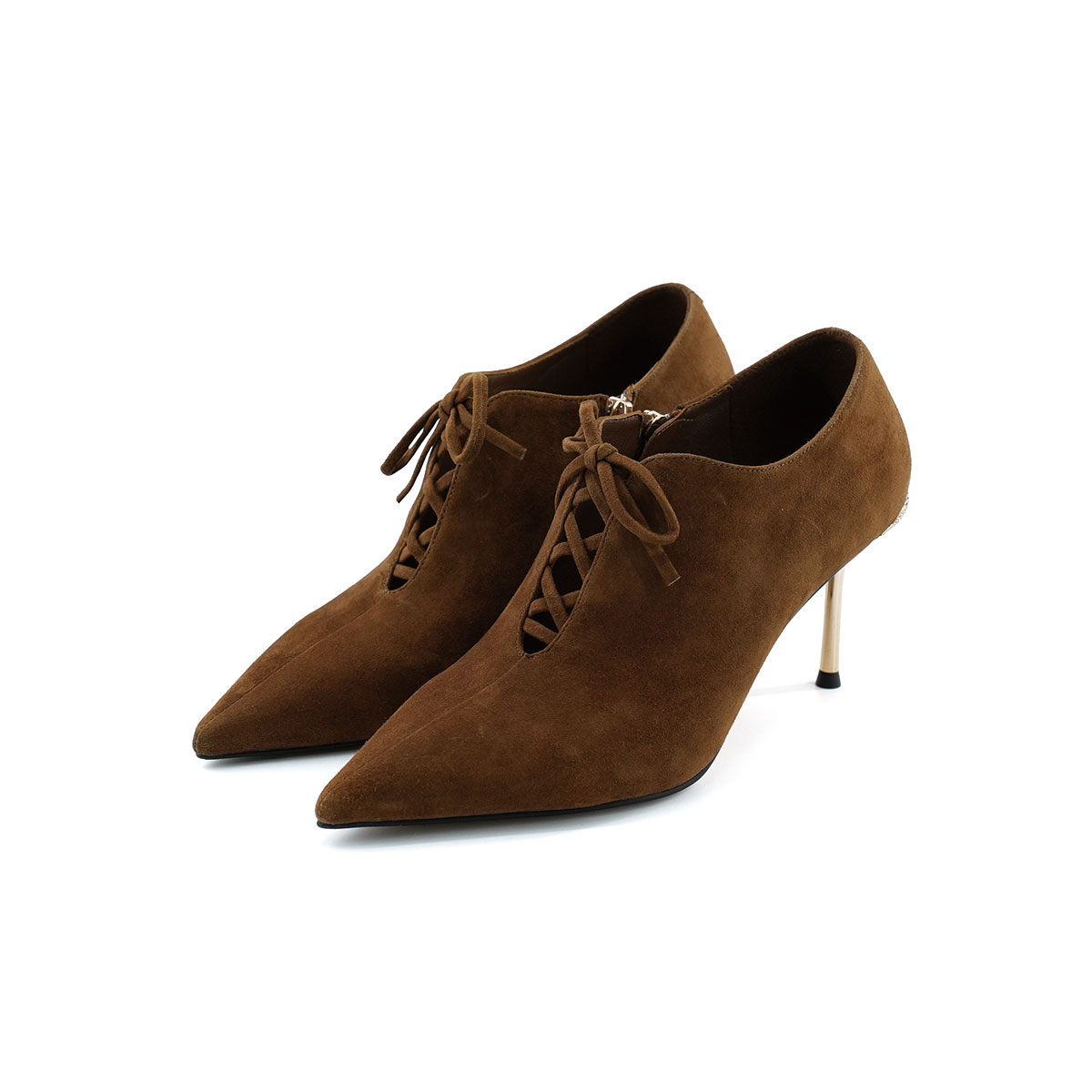 westory2025新款女气质高级不累脚细跟高跟鞋绝美小单鞋