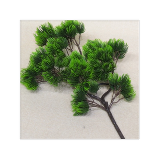 仿真松针树假松树枝 插花植物墙配叶盆栽迎客松针叶松枝球美人松