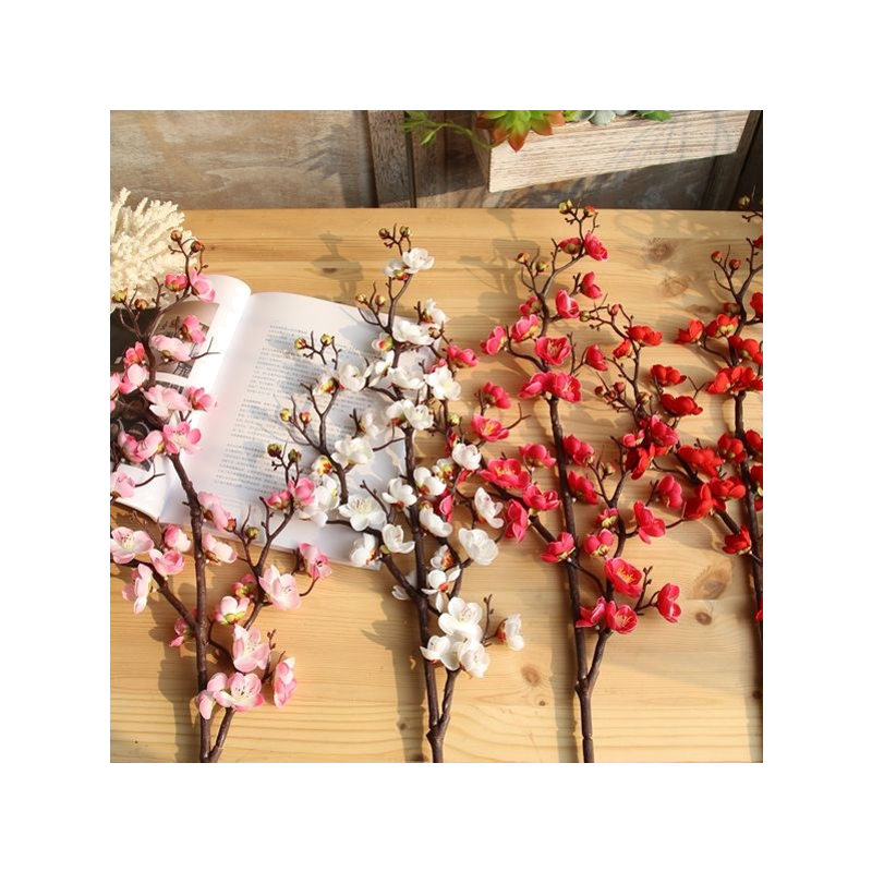 仿真梅花枝单支腊梅假花家居桃花