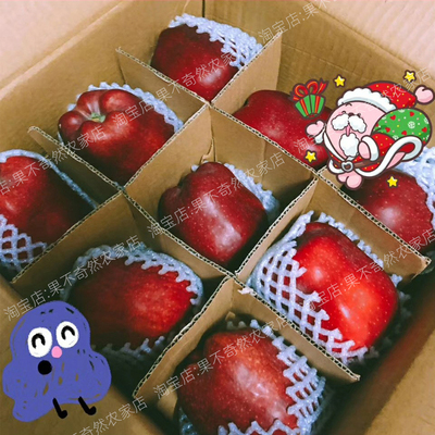 现摘甘肃天水花牛苹果粉面沙甜