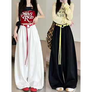 弯刀工装 高腰显瘦宽松休闲阔腿速干运动裤 裤 2025新款 女夏薄款 美式