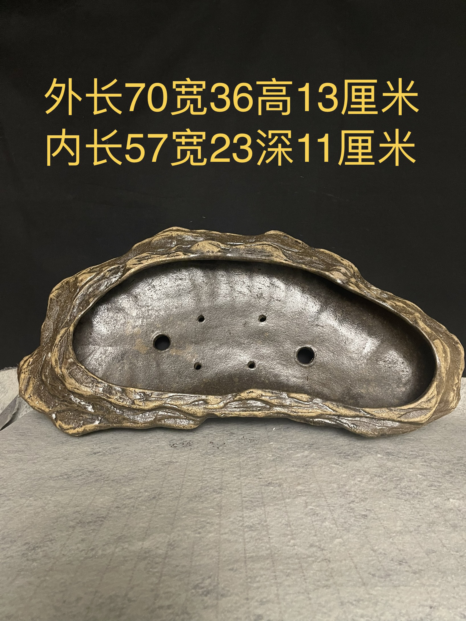 紫砂花盆南蛮盆异形盆浅盆手工盆景盆造型盆古风古朴创意盆栽图片