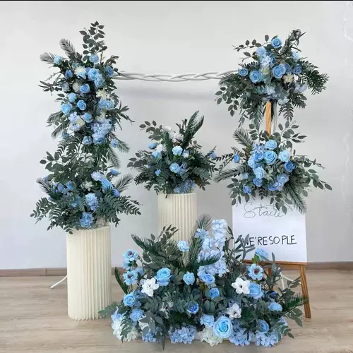 Цветок Новый свадебный драконский выброс свадебный банкет Действительно имитированный объем цветок 72494 Украшение продукта Цветочное лепестка Дорога Брак