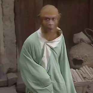 孙悟空绿色长衫睡袍居家办公室猴哥宽松居家服猴哥同款