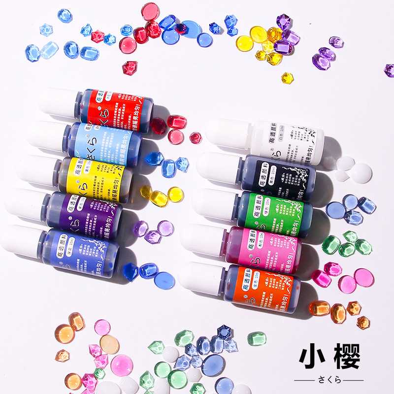 开盖即用无气味高透色精diy滴胶uv滴胶调色颜料色精
