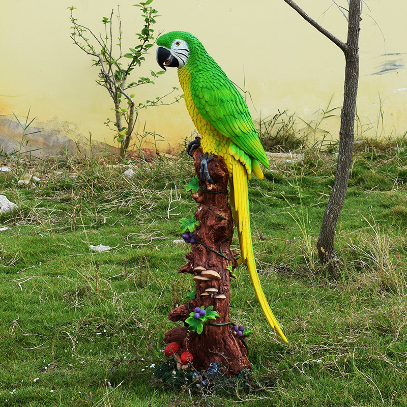 公园鸟类动物装饰户外园林仿真鹦鹉玻璃钢树脂家居商场摆件雕塑|msdalam kategori Aksesori rumah, hiasan - dari Buy2taobao.com untuk memberikan perkhidmatan ejen Taobao profesional membeli