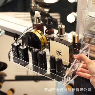眼影盘收纳盒多层阶梯式梳妆台桌面彩妆口红化妆品置物架子亚克力