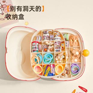 儿童卡通可爱首饰收纳盒大容量高档精致女孩收拾饰品收纳盒发饰盒