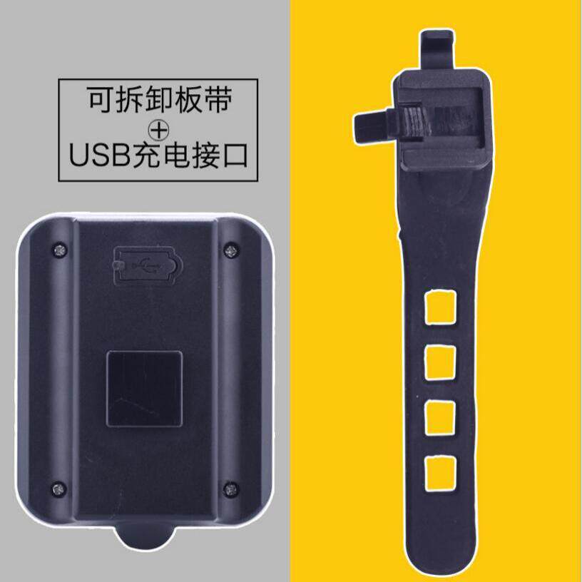 全智能转向刹车尾灯 USB充电自行车灯 骑行警示安全灯骑行配件