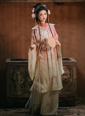 明制云肩马面裙汉服女