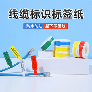 D110 精臣D11 线缆 D101线缆标签打印通信机房电信网线光纤尾纤移动工程布线国网电缆光缆p型标签纸 D系列