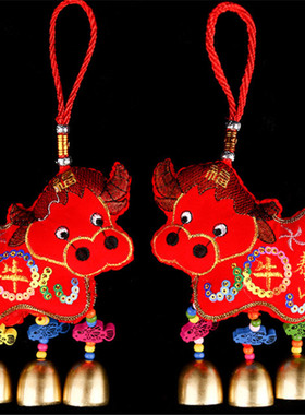 中式风新款石敢当香包创意摆件