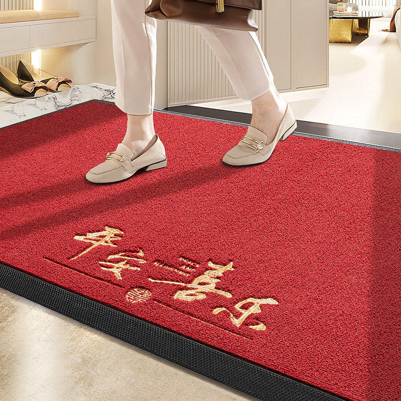 高质量红色入户地垫别墅门口专用脚垫免洗耐脏防滑垫门口耐磨垫子,居家布艺,入户地垫,淘宝优惠券,粉丝福利购,淘宝优惠卷