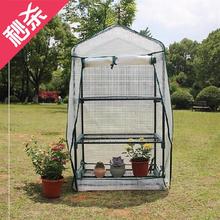 培植冬季室外加温养花暖房房前暖棚1