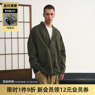 男女多口袋宽松休闲开衫 日系复古水洗道袍夹克 外套 24AW TIRES