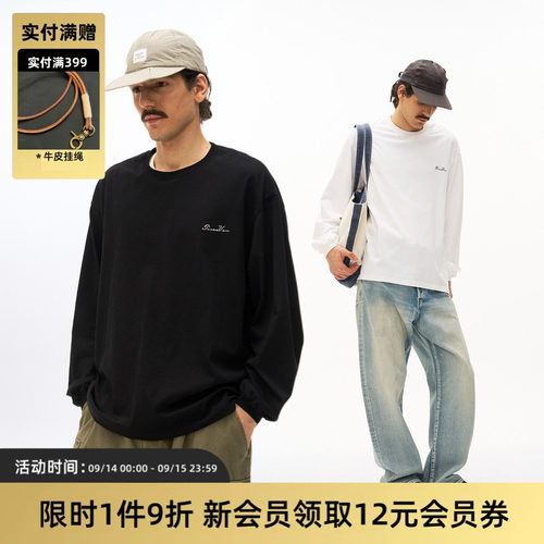 TIRES刺绣logo圆领长袖