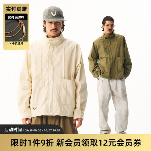 TIRES复古多口袋工装伞兵夹克