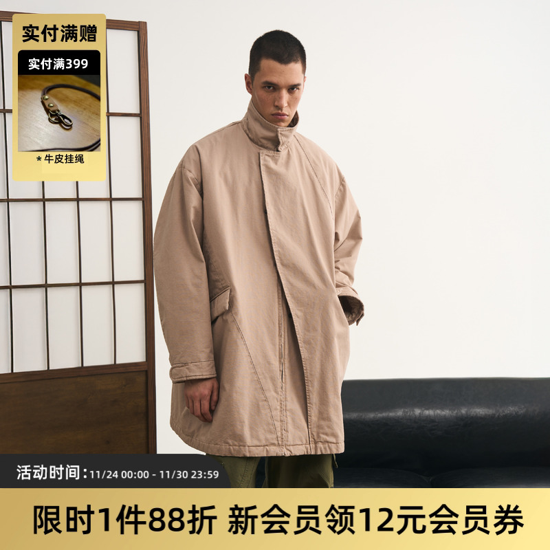 PARKA棉服风衣日系复古洗水TIRES