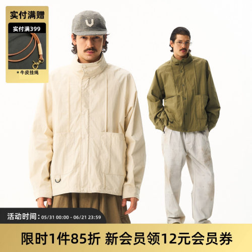 TIRES复古多口袋工装伞兵夹克