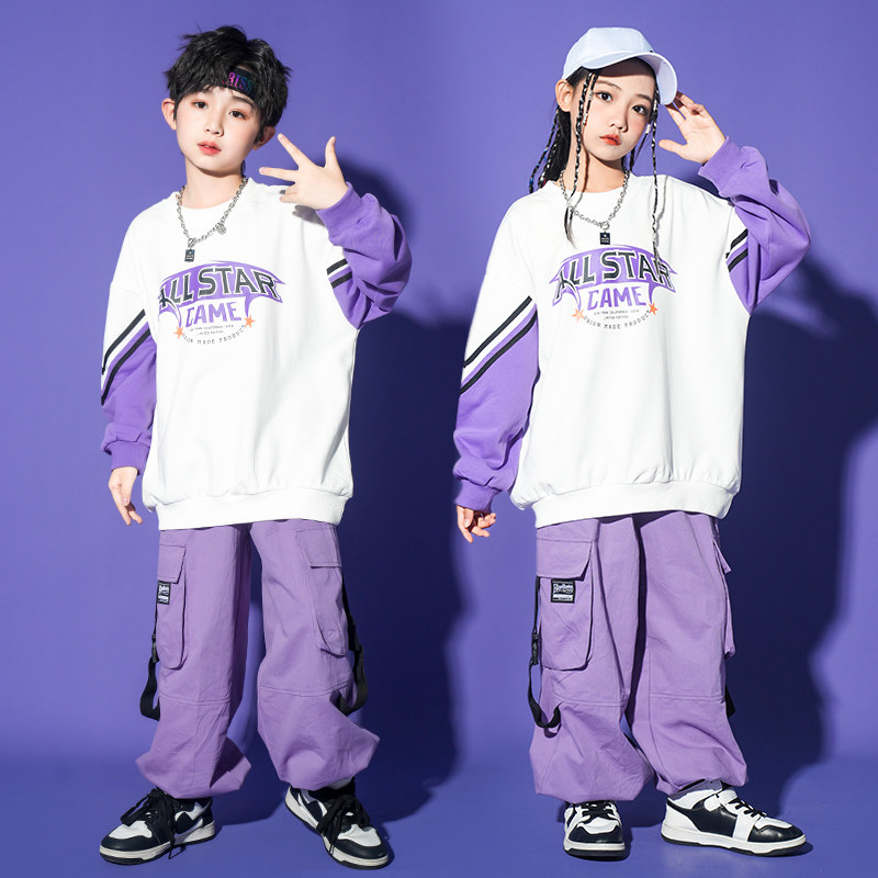 儿童街舞嘻哈爵士舞架子鼓演出服
