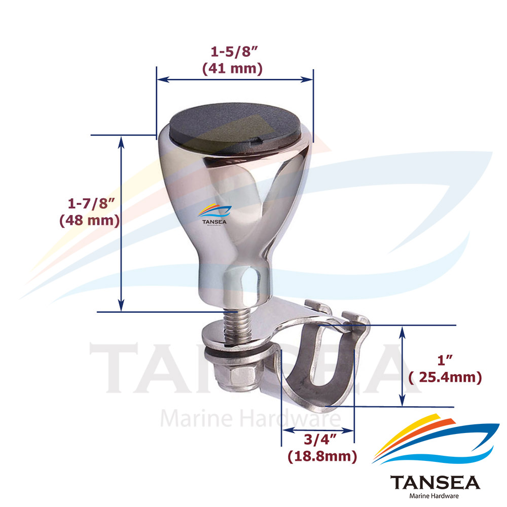 不锈钢316方向盘握把助力球旋转万向球方向盘省力游艇船用五金