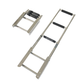 三节不锈钢下水折叠梯挂梯扶手梯登船梯甲板梯船尾梯船用五金配i.