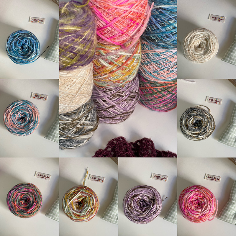 AARIC手作--段染冰岛线大肚纱冰岛线ins秋冬毛线