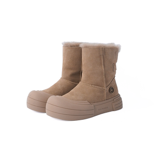 KILLWINNER 雪地靴 冬款防滑时尚圆头厚底大头鞋 加厚保暖女鞋KW