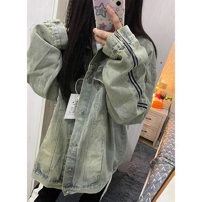 美式高街vibe牛仔外套女