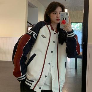 飞行员夹克外套少女春秋棒球服2024新款初中高中学生薄款夹克上衣