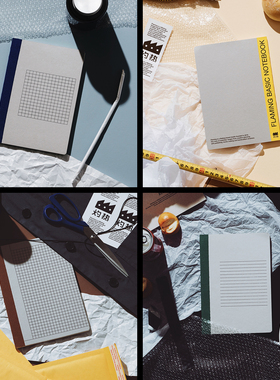 灼热FLAMING现货笔记本套装/横线/空白/方格康奈尔/软抄本/