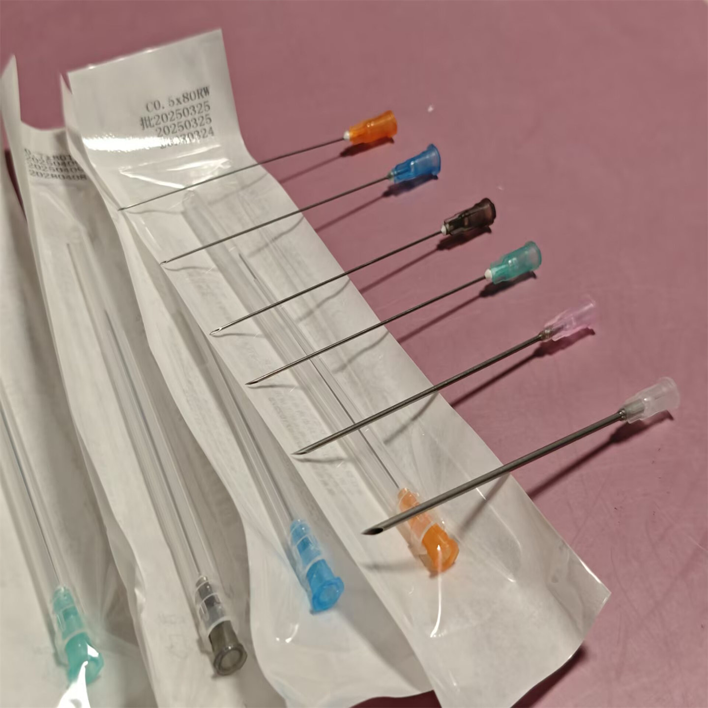 一次性长针头塑钢长度80mm 5/6/7/8/12/16号注射器针头25g/21/12G