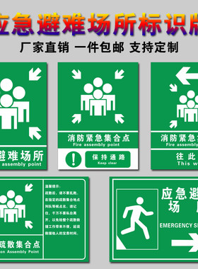 消防应急避难场所标志牌