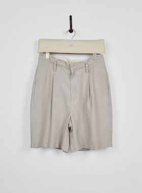 C2H4 Fold-over Tailored Shorts 定格瞬间褶皱腰部 维里尔短西裤