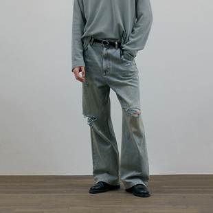 Mar Ennis 微破坏粉笔牛仔裤 C2H4 艾尼斯·戴尔 Denim Del Jeans