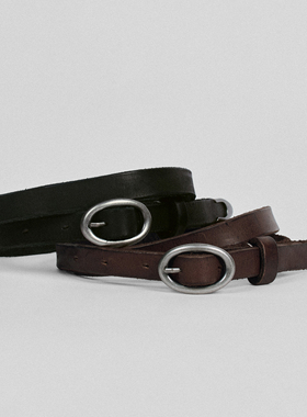 C2H4 Architect Loop Belt 建筑师 环形做旧细皮带