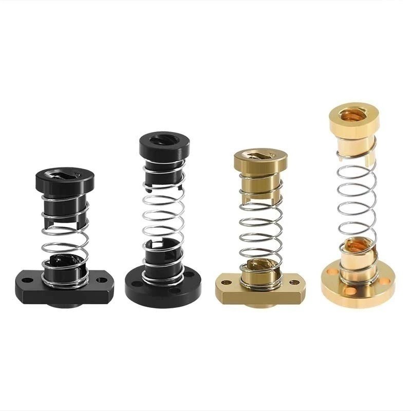 3D打印机配件 T8丝杆消间隙螺母T8丝杆铜螺母消回差螺母 pom消间隙螺母/黄铜材质