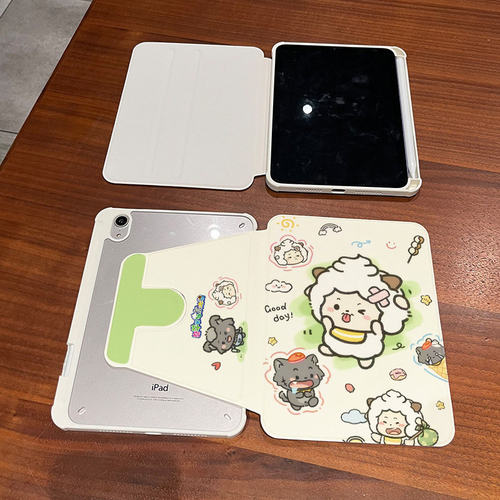 懒羊羊灰太狼iPad防弯笔槽保护壳