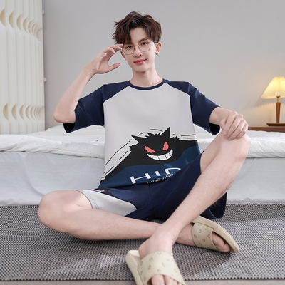 睡衣男士夏季纯棉短袖2025年新款