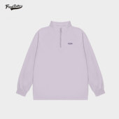 潮牌运动卫衣宽松棉感打底上衣 男美式 FIND BETTER半拉链立领长袖