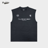 印花棉感坎肩男篮球运动速干背心休闲健身无袖 FIND BETTER美式 t恤