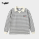 秋冬德绒抓绒条重磅经典 370 男 横条纹宽松运动上衣保暖PLOL衫 长袖
