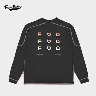 T恤 新款 简约舒适长袖 渐变印花运动速干时尚 330 秋冬哈数线经典