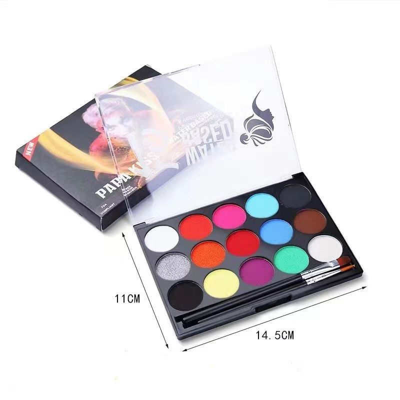 15色水溶性臉部舞臺演出化妝臉彩