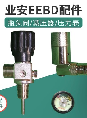 船用紧急逃生器头罩EEBD瓶头阀业安呼吸器配件减压阀接头压力表
