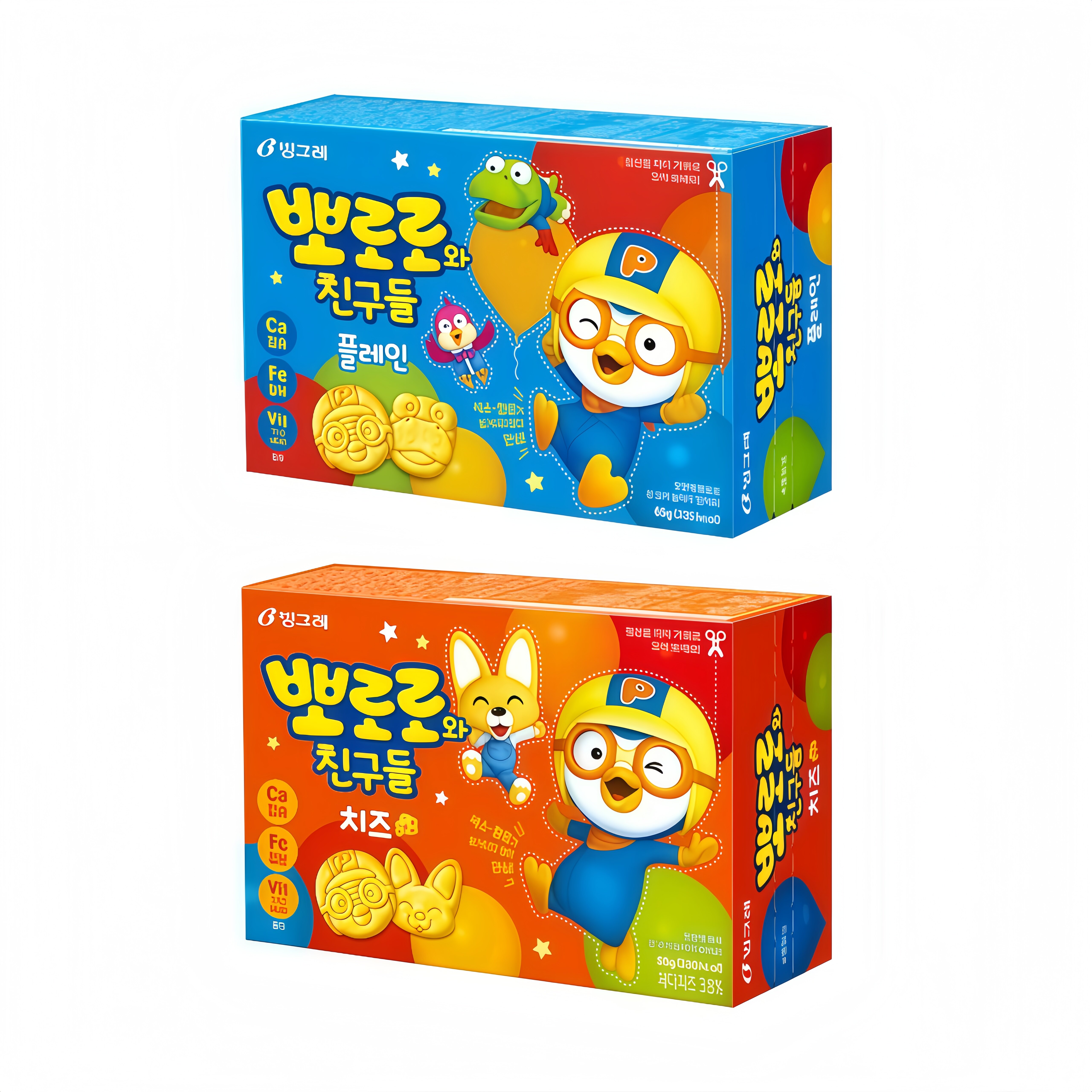 韩国进口proro啵乐乐饼干儿童磨牙补充钙铁维生素营养健康好消化