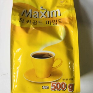 包邮韩国进口麦馨摩卡500克/袋纯咖啡麦可馨maxim摩卡速溶颗粒粉