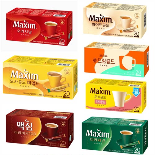 韩国进口MAXIM麦馨原味摩卡咖啡